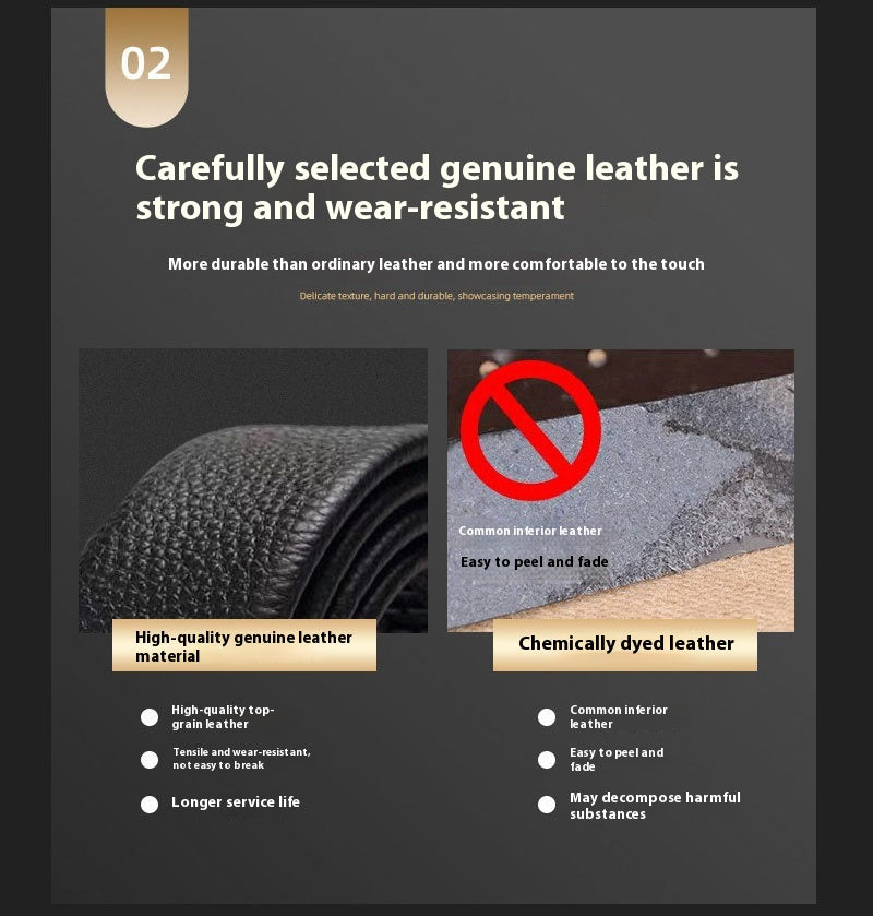 Leather Belt Men's First Layer