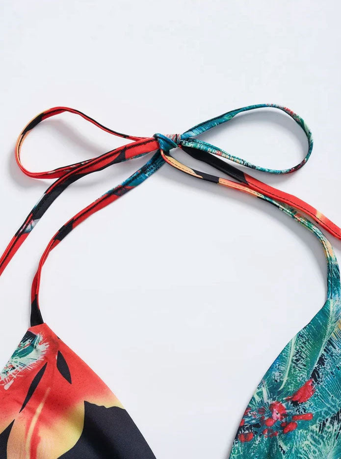 Summer Women's Printed Polyester Dress