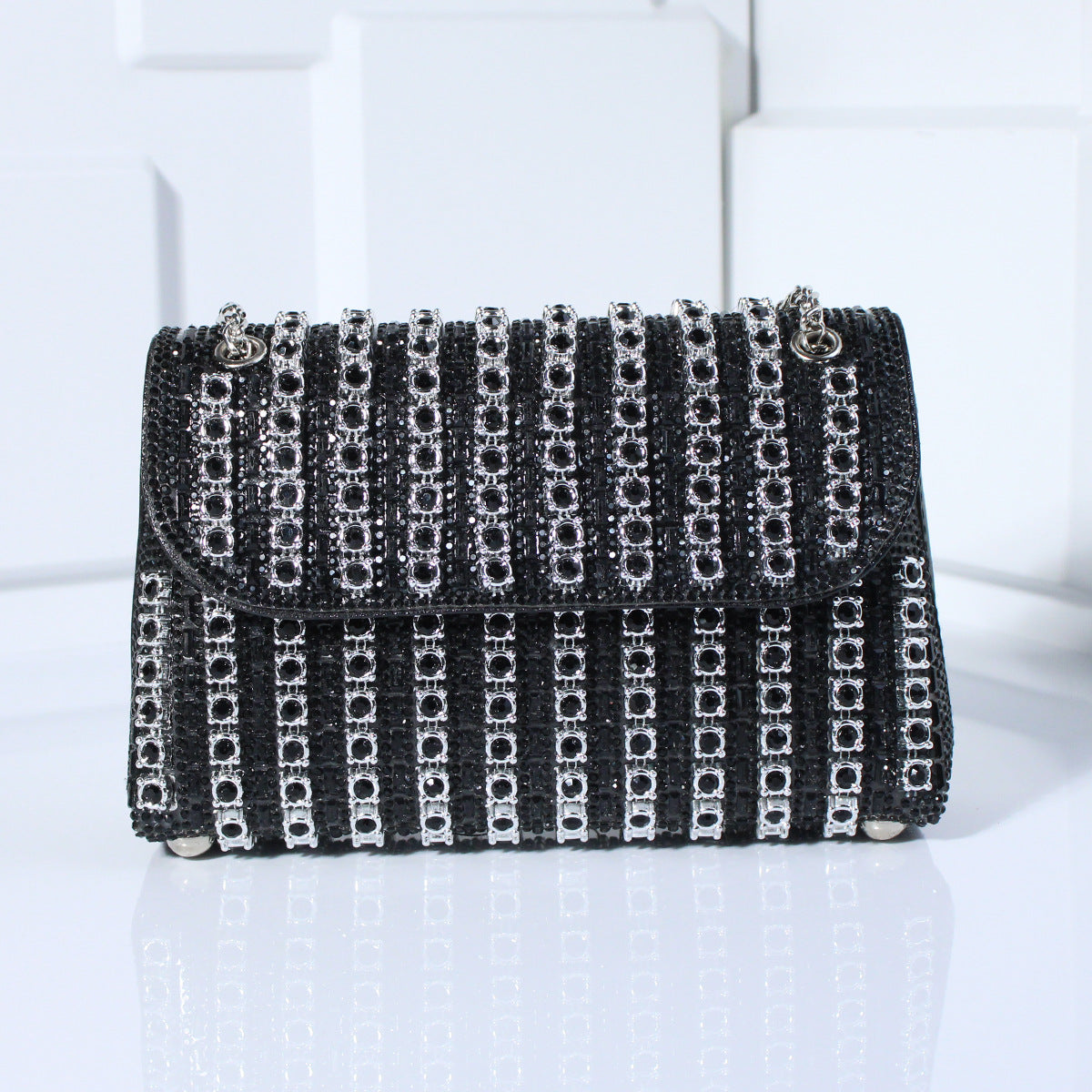 Luxury Dual-Carry Rhinestone Handbag
