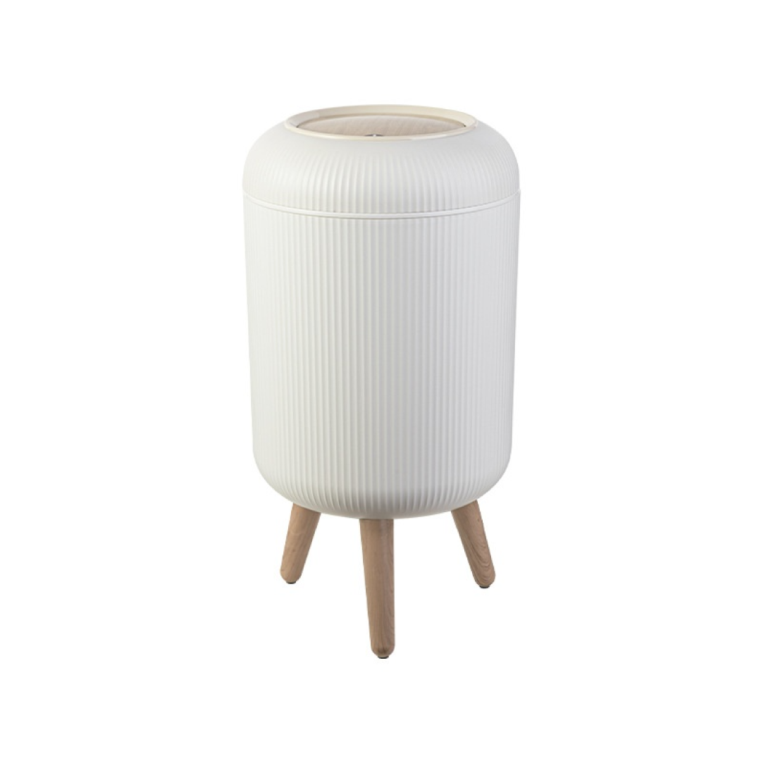 Household High-grade Vertical Pattern Trash Can Living Room Bedroom