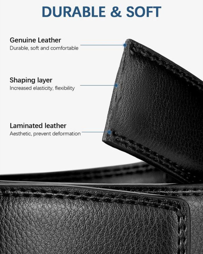 Leather Belt Men's First Layer