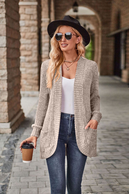 Leisure Splicing Long Sleeve Cardigan Jacket