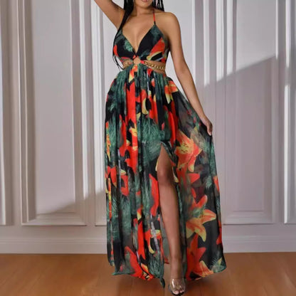 Summer Women's Printed Polyester Dress