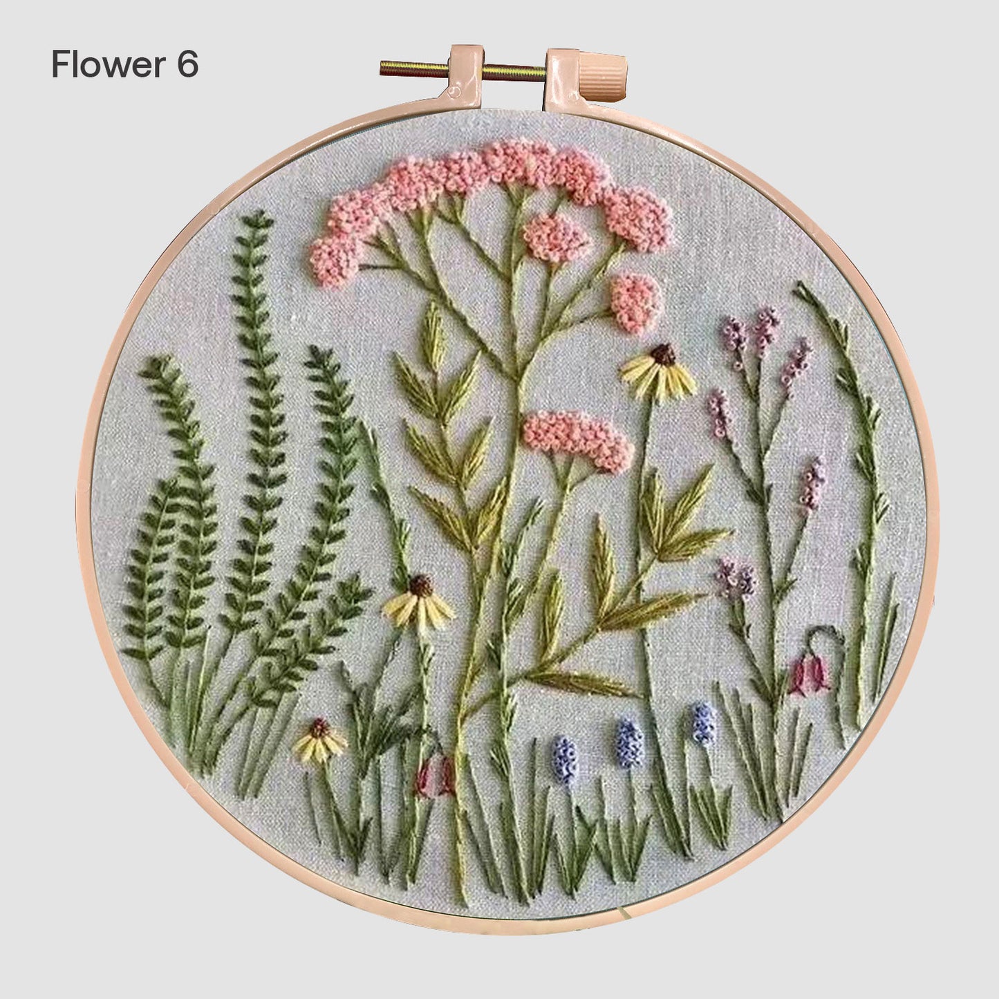 Embroidery Hoop Flower Kit