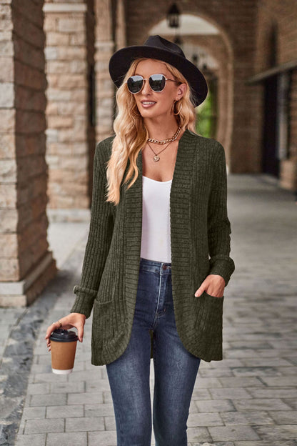 Leisure Splicing Long Sleeve Cardigan Jacket