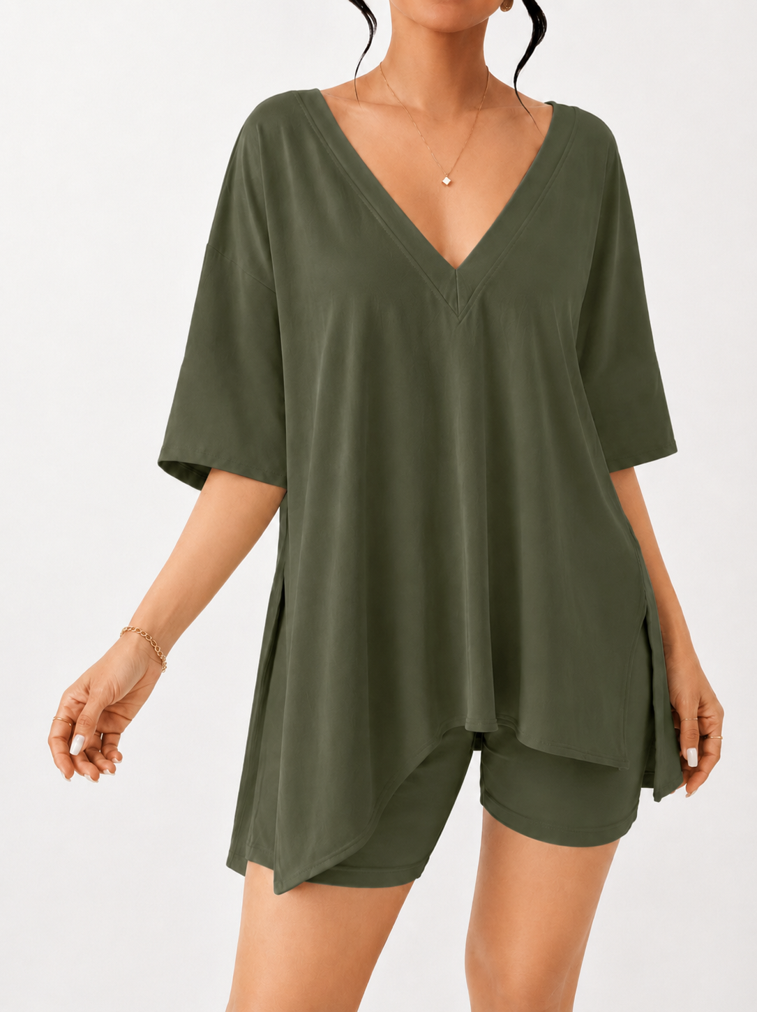 Raglan Athleisure Two-Piece Set