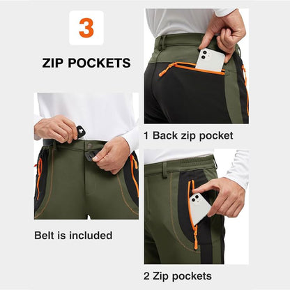 Neuartsy's Outdoor Autumn and Winter Water Resistant Fleece Lined Pants