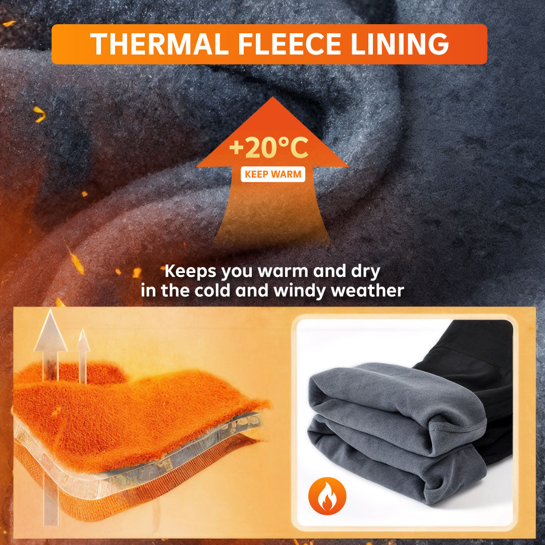 Neuartsy's Outdoor Autumn and Winter Water Resistant Fleece Lined Pants