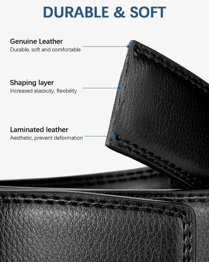 Leather Belt Men's First Layer