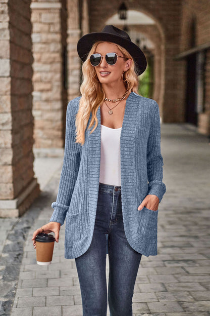 Leisure Splicing Long Sleeve Cardigan Jacket