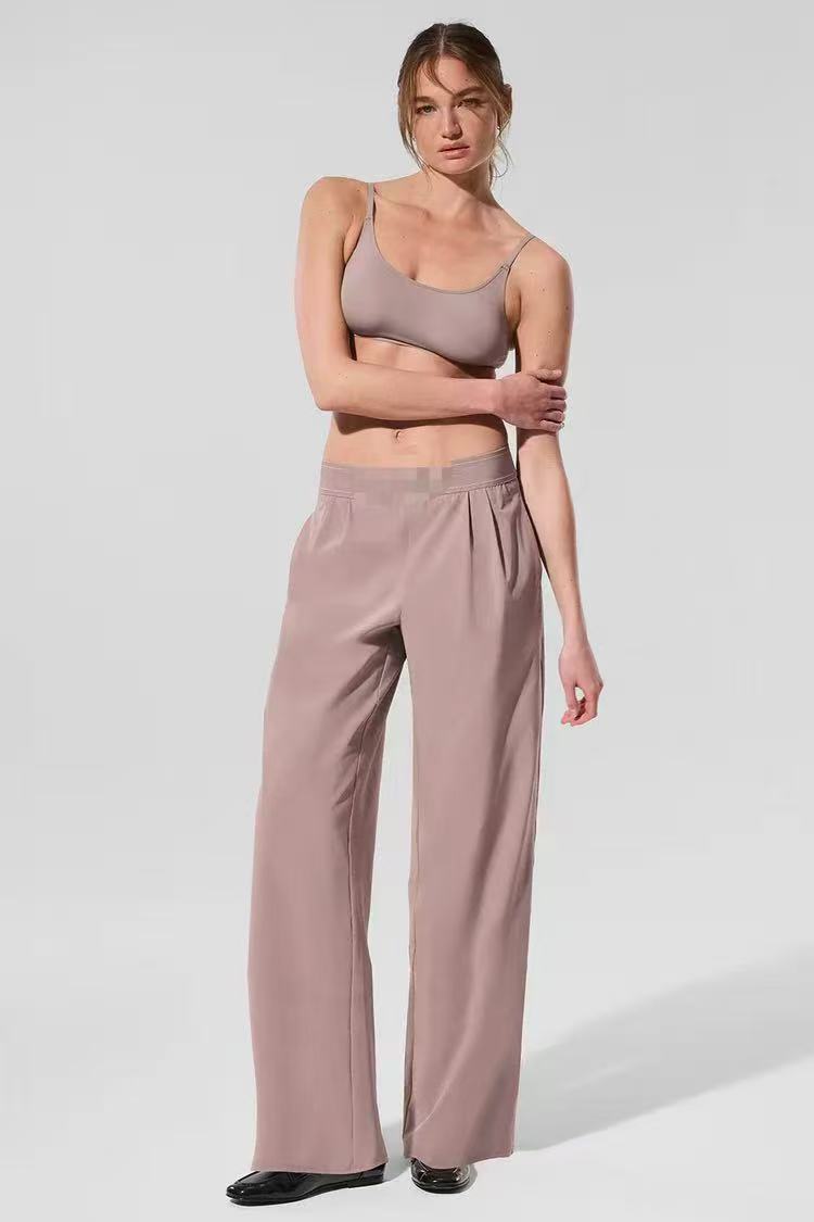 Wide Leg Yoga Trouser - Lotus