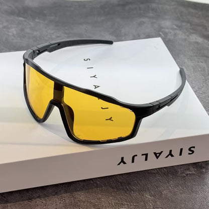 Photochromic Cycling Sunglasses - Night Vision Black